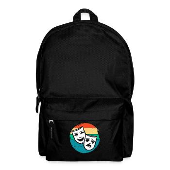 Musical, Lover, Theater, Masks, Art - Backpack - black - Front
