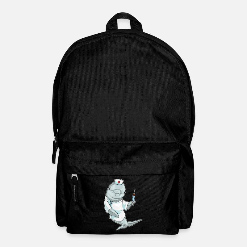 Delfin Krankenschwester Spritze - Rucksack - Schwarz