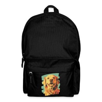 Golden Retriever - Rucksack - Schwarz - Vorne