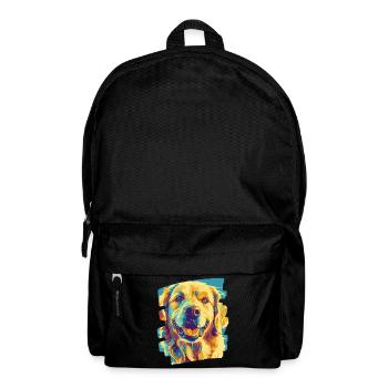 Golden Retriever - Rucksack - Schwarz - Vorne