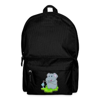 Pêche au poisson éléphant - Sac à dos - noir - Devant