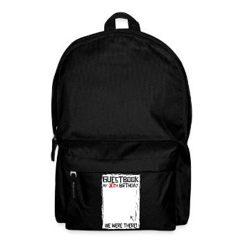 30 ans | 30e anniversaire | Livre d’or drôle - Sac à dos - noir - Devant