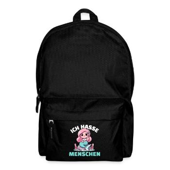 Cheeky mermaid with a cynical message - Backpack - black - Front