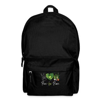 Plant Lover Gardening Peace Love - Rucksack - Schwarz - Vorne