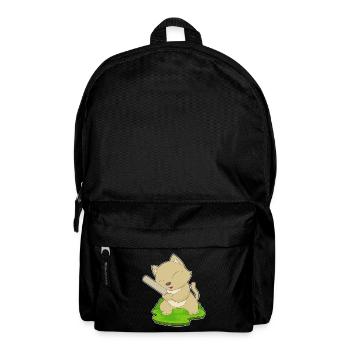 Cat Cricket Cricket Bats - Backpack - black - Front