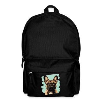 Bouledogue français Frenchie - Sac à dos - noir - Devant