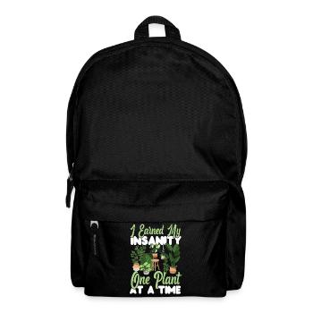Plant Lover Gardening I Earned My - Rucksack - Schwarz - Vorne