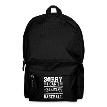 Funny Baseball Saying Baseball Player - Backpack - black - Front