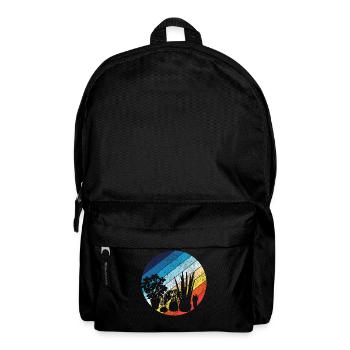 Amoureux des plantes jardinage rétro - Sac à dos - noir - Devant