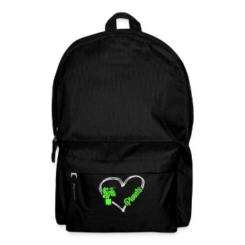 Plant Lover Gardening Heart - Backpack - black - Front