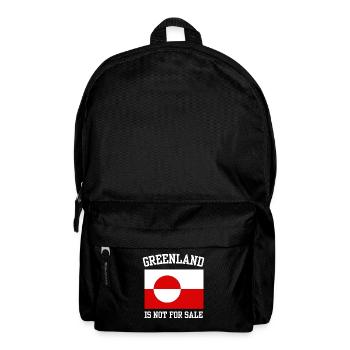 Greenland is not for Sale Funny Retro Design - Rucksack - Schwarz - Vorne