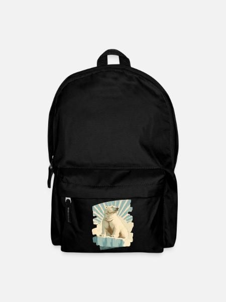Eisbär - Rucksack - Schwarz