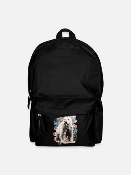 Eisbär Graffiti Sprayer - Rucksack - Schwarz