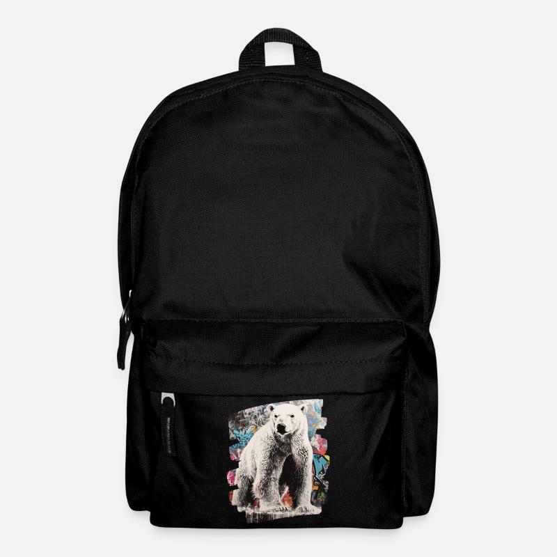 Eisbär Graffiti Sprayer - Rucksack - Schwarz