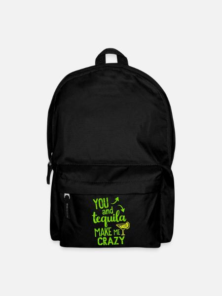 Tequila Party Spruch Zitat - Rucksack - Schwarz