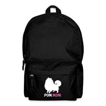 Pomeranian Zwergspitz Hund Papa - Rucksack - Schwarz - Vorne
