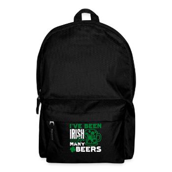 St Patrick's Day I Have Been Irish For Beers - Backpack - black - Front