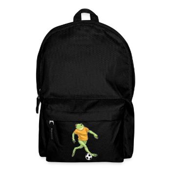 Frosch Fußballspieler Fußball - Rucksack - Schwarz - Vorne