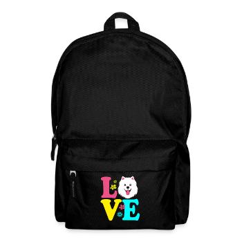 Samoyed Dog Samoyed - Backpack - black - Front