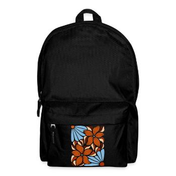 Boho Flowers Spring Summer Garden Nature - Backpack - black - Front