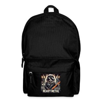 Chat Heavy Metal avec Guitare - Sac à dos - noir - Devant