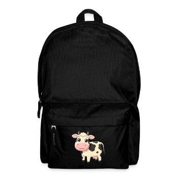 Tier Cartoon Kuh - Rucksack - Schwarz - Vorne