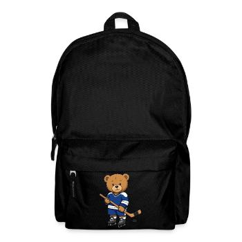 Teddybär Eishockeyspieler - Rucksack - Schwarz - Vorne