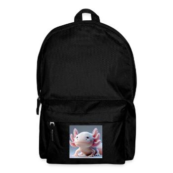 Cute Axolotl – Funny Water Creature - Backpack - black - Front