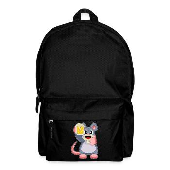 Maus Bier - Rucksack - Schwarz - Vorne