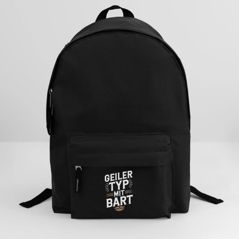Geiler Typ Mit Bart Bartträger Barbier Vollbart Rucksack