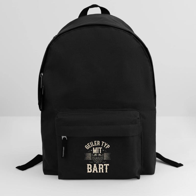Geiler Typ Mit Bart Bartträger Barbier Vollbart Rucksack
