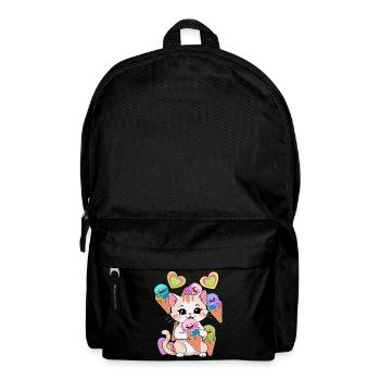 Cat Cats Cream Children Child Baby Toddlers - Backpack - black - Front