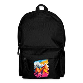 Berge - Rucksack - Schwarz - Vorne