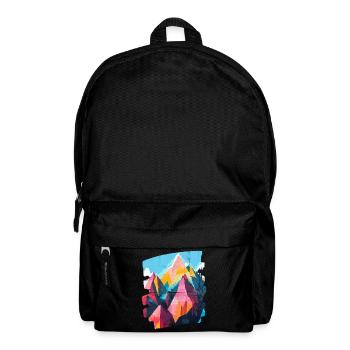 Berge - Rucksack - Schwarz - Vorne