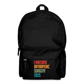 I Matched Orthopedic Surgery 2025 - Rucksack - Schwarz - Vorne