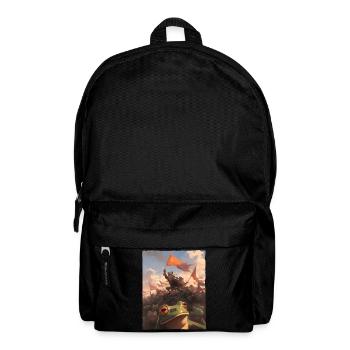 Epic Frog Revolution Artful Painting - Backpack - black - Front