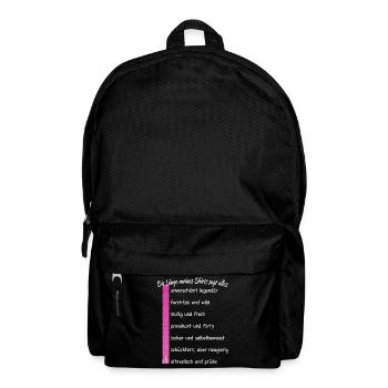 Party Länge Meines Shirts Sagt Alles Feiern JGA - Rucksack - Schwarz - Vorne