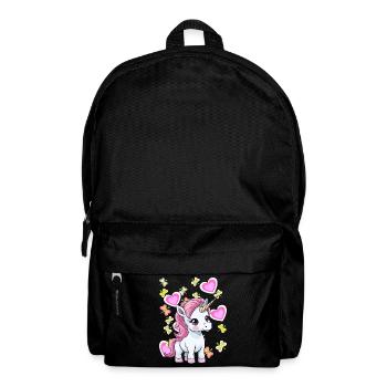Unicorn Unicorns Horse Horses Children Child - Backpack - black - Front