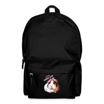 Cool Moms Club Guinea Pig Mom Gift - Backpack - black - Front