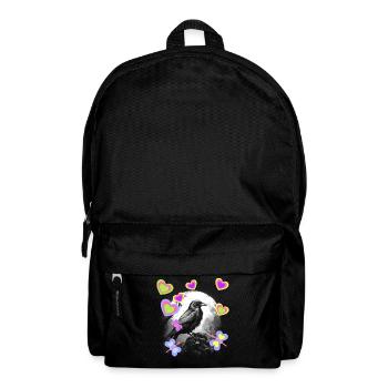 Nature Mystical Spring Bird Crow Raven Children - Backpack - black - Front