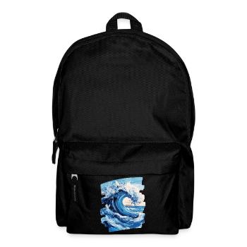 Les vagues et la mer - Sac à dos - noir - Devant