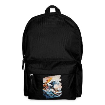 Les vagues et la mer - Sac à dos - noir - Devant