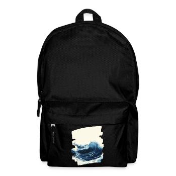 Les vagues et la mer - Sac à dos - noir - Devant