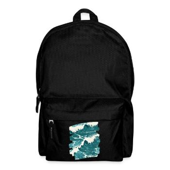 Waves and sea - Backpack - black - Front