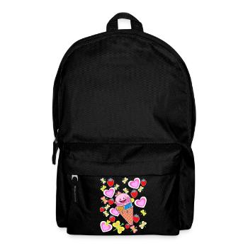 Summer Retro Cream Kids Child Cream - Backpack - black - Front