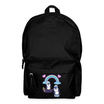 maritim Pinguin Pinguine Boot Moin Seemann - Rucksack - Schwarz - Vorne