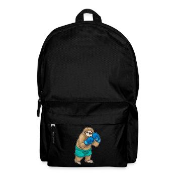 Faultier Boxer Boxhandschuhe Boxen - Rucksack - Schwarz - Vorne