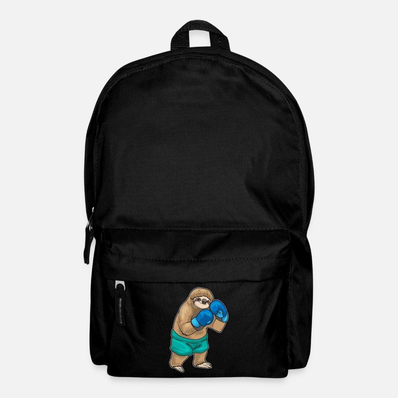 Faultier Boxer Boxhandschuhe Boxen - Rucksack - Schwarz