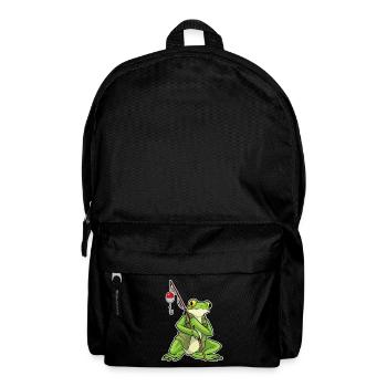 Canne à pêche Pêcheur Pêcheur Grenouille Canne à pêche - Sac à dos - noir - Devant