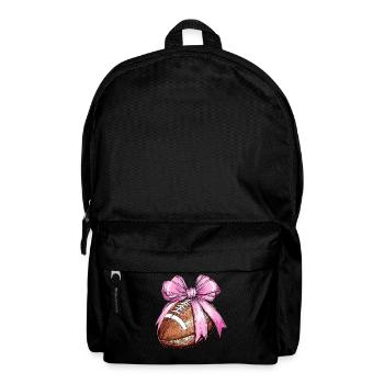 Coquettish Bow Soccer Player Mother Mother's Day - Backpack - black - Front